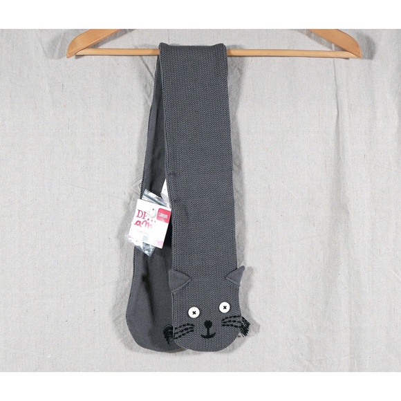NWT DP…am Kids Knit Embroidered Cat Scarf - Picture 2 of 15